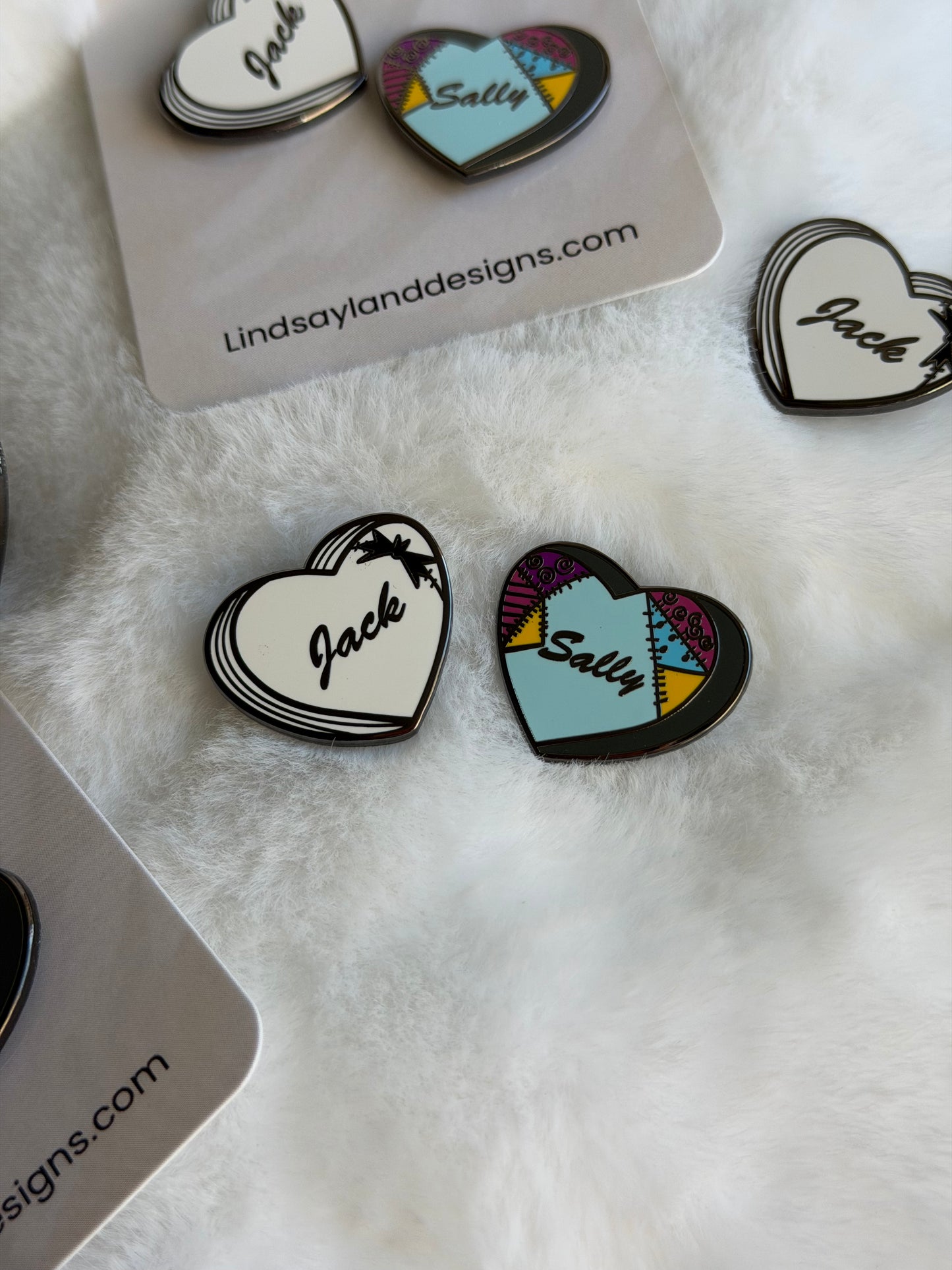 Jack and Sally - candy hearts