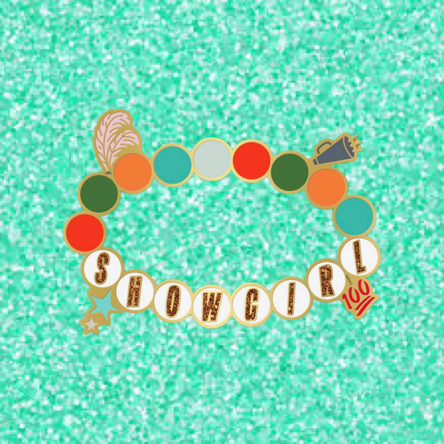 PRE ORDER : Showgirl - bracelet enamel pin