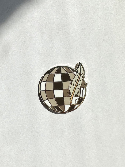 Tortured poet - disco ball pin