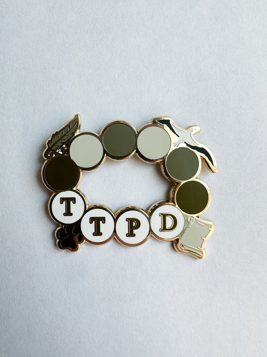 Tortured poet - friendship bracelet pin