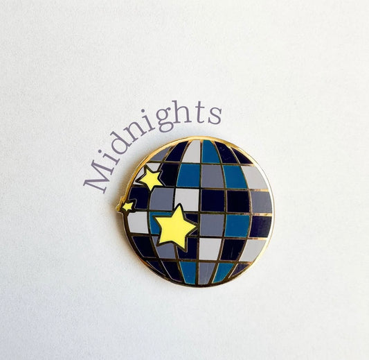 Midnights - disco enamel pin