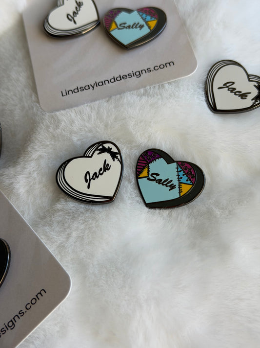 Jack and Sally - candy hearts