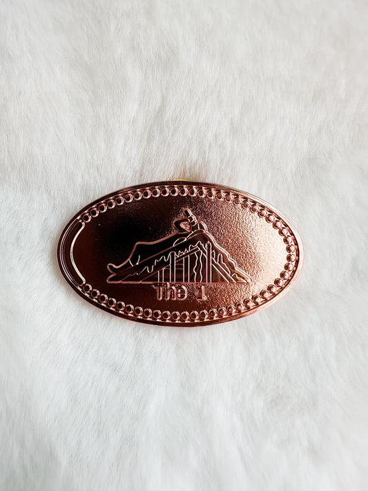 The 1 - pressed penny | enamel pin