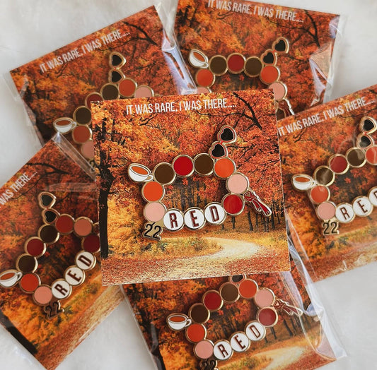 RED Friendship Bracelet - Enamel Pin